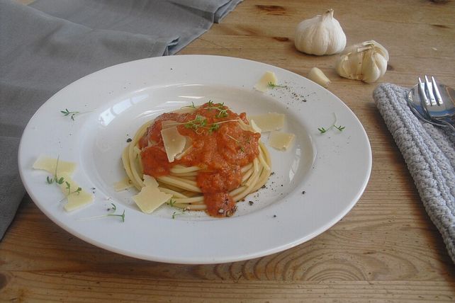 Nudeln In Tomaten Sahne Sauce Von Tdanninger Chefkoch