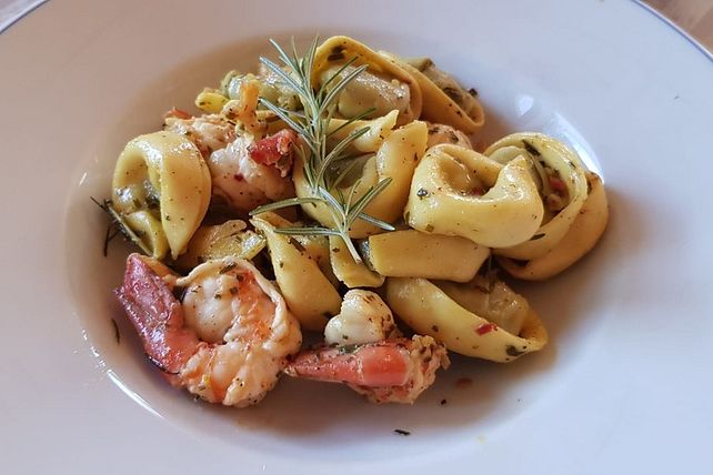 Scampi Mit Ricotta Tortellini Von Bettina Chefkoch