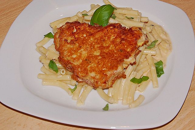 Piccata Von Der Pute Mit Makkaroni In Wei Em Tomatenrahm Von Kosi Chefkoch