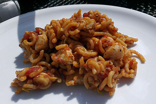 Naomis Provenzalische H Hnchenpfanne Mit Nudeln Von Naomi Chefkoch