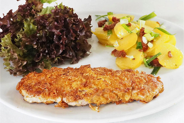 Schnitzel Im Cornflakesmantel Von Avih Chefkoch