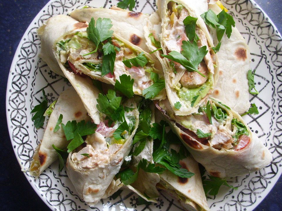 Wraps mit Thunfisch Schinken oder Hühnchen von cookingstarlet Chefkoch