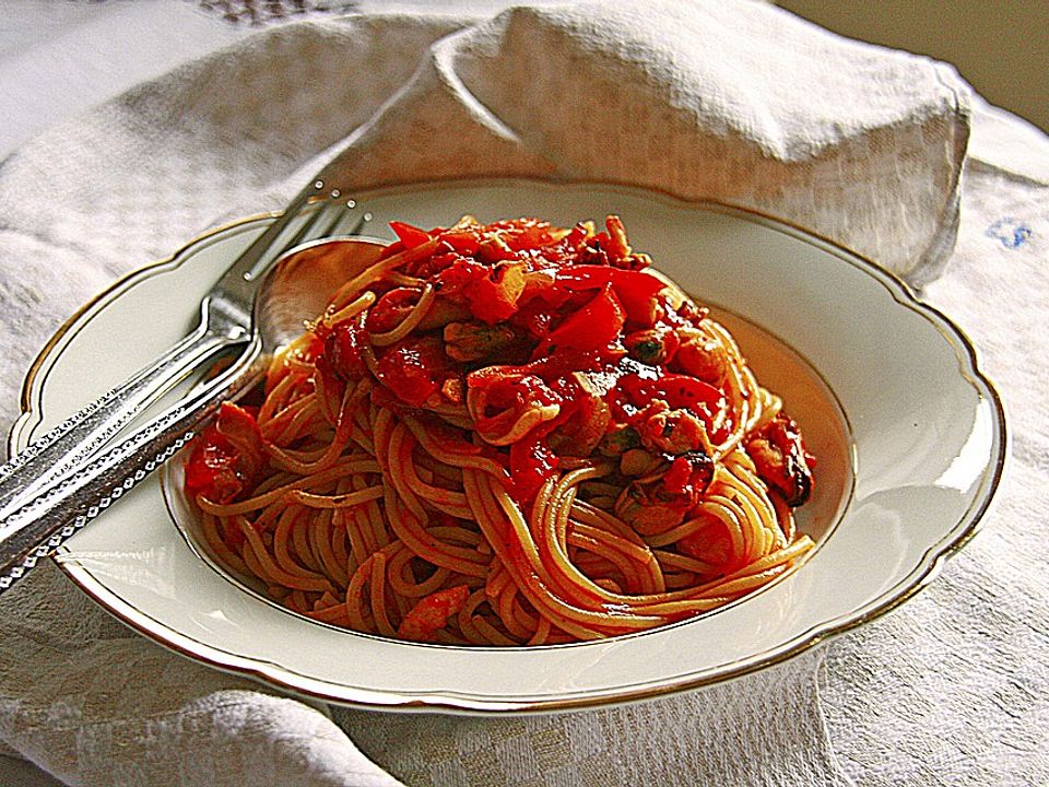 Spaghetti Frutti Di Mare Von Griechin Chefkoch