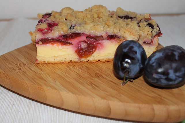 Pflaumen Quark Kuchen Mit Streuseln Von Daxi Chefkoch