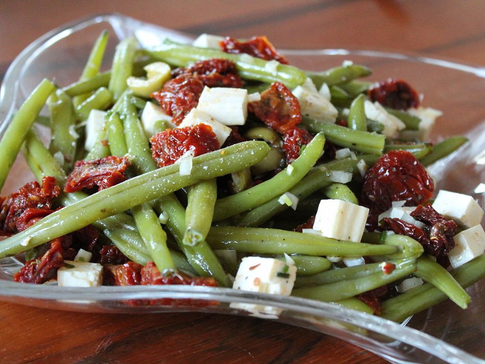 Gr Ner Bohnensalat Mit Getrockneten Tomaten Von Rike Chefkoch