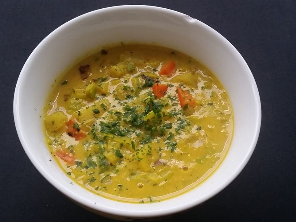 Vegane Lauch Kartoffel K Se Suppe Von Maybe Chefkoch