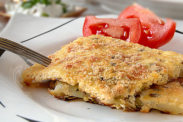 Erbsen Kartoffel Frittata Mit Schnittlauchdip Von Mcmoe Chefkoch