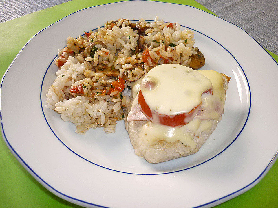 Berbackene H Hnchenbrust Mit Tomate Und Gem Sereis Von M Ck Chefkoch