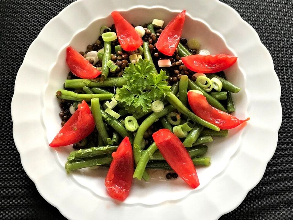 Bohnensalat Mit Belugalinsen Und Tomaten Von Ars Vivendi Chefkoch