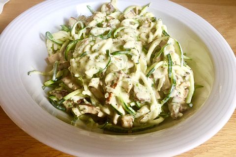 Vegane Zucchini Spaghetti Carbonara Von Klaudsch Chefkoch