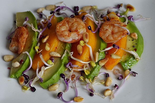 Avocado Mit Kaki Und Garnelen Von Ars Vivendi Chefkoch