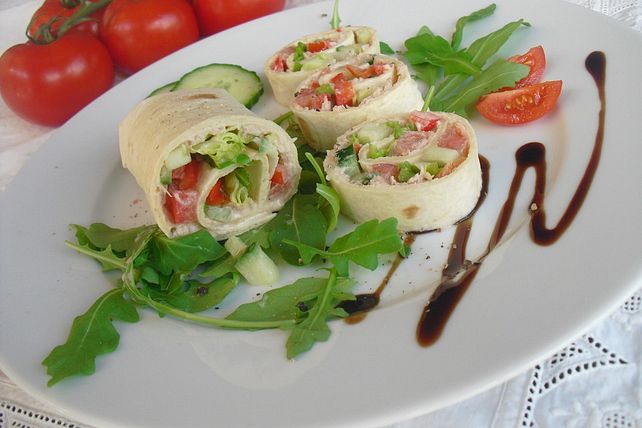 Thunfisch Wraps Von Rotesbeetchen Chefkoch