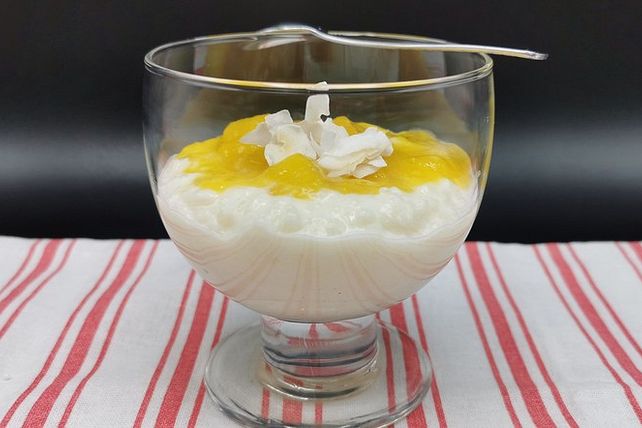 Kokos Milchreis Mit Mango Kompott Von Natuerlichlecker Chefkoch