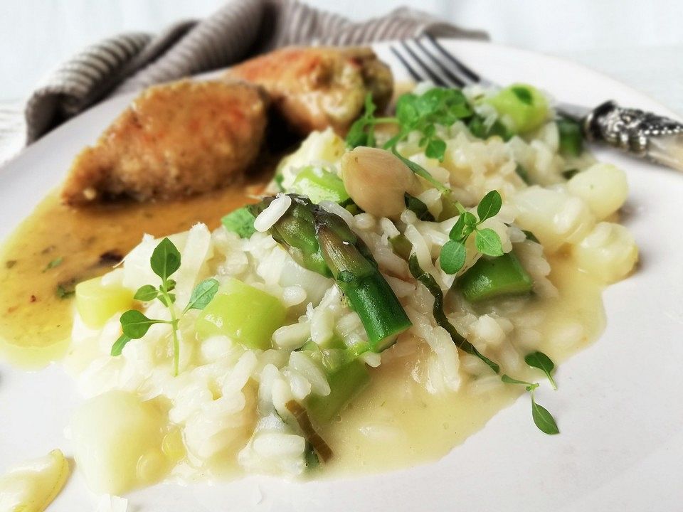 Risotto Mit Zweierlei Spargel Von Plasa Chefkoch