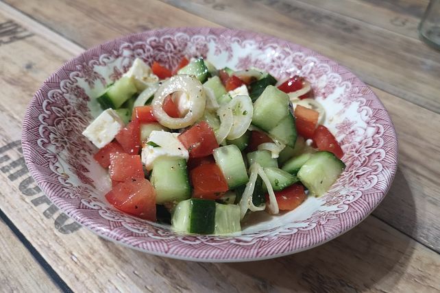 Fast Griechischer Bauernsalat Von Knoblauchfeee Chefkoch