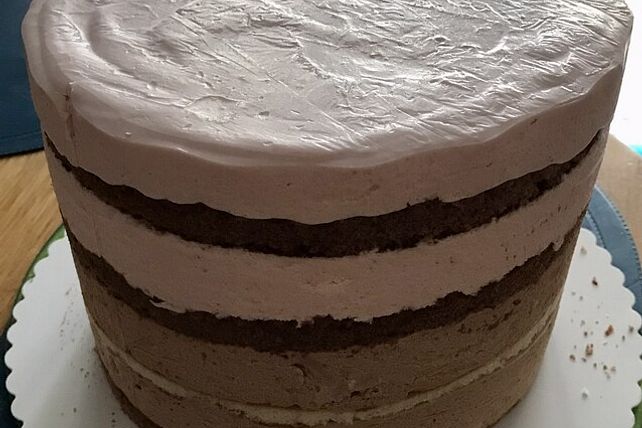 Naked Cake Erdbeer Mascarpone Von Nicolchen Chefkoch