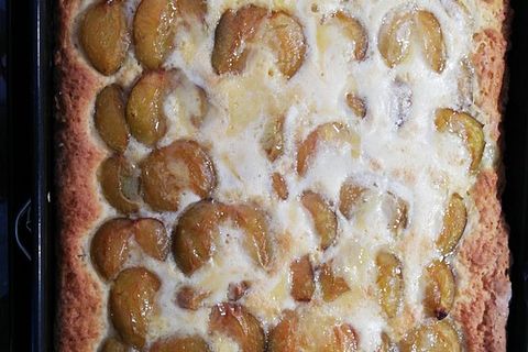 Mirabellenkuchen Mit Quark Lteig Und Sahneguss Von He Fe Chefkoch