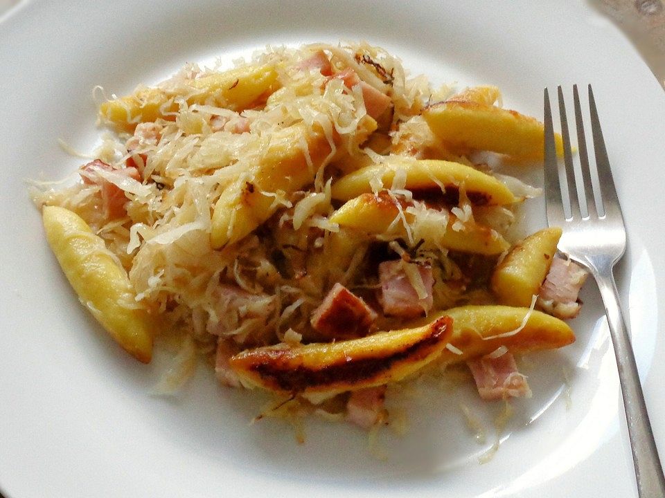 Schupfnudel Kasseler Pfanne Mit Sauerkraut Von Det Chefkoch