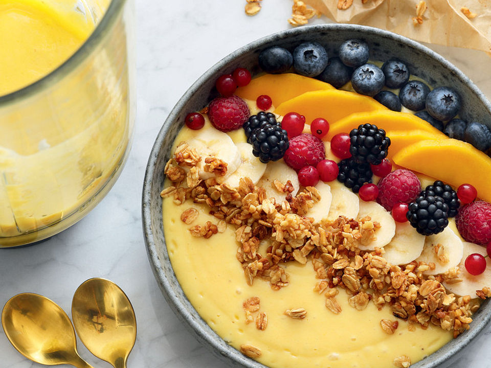 Bananen Mango Smoothie Bowl Von Kenwood Chefkoch