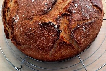 Krustenbrot Im Topf Gebacken Mit Joghurt Von Wawusel Chefkoch