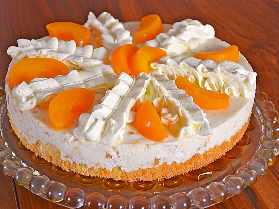 Pfirsich Sahne Quark Torte Von Phideta Chefkoch