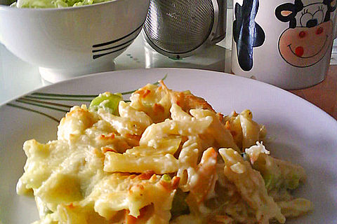 Rigatoni mit Bechamel Sauce überbacken von carodelphin Chefkoch