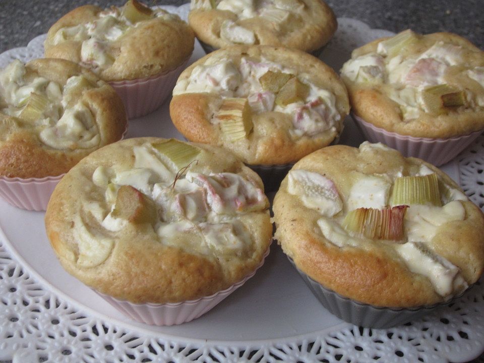 Rhabarber K Sekuchen Muffins Von Labell Chefkoch