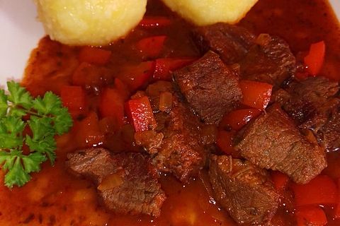 Rindergulasch Mit Paprika Von Karinp Chefkoch