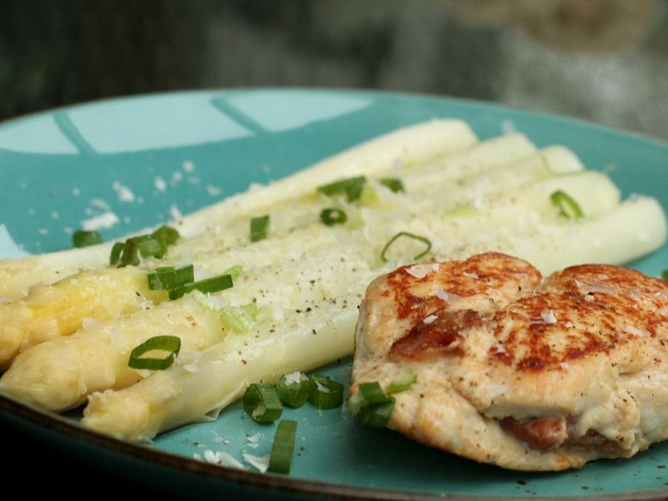 Albertos Hühnerbrust mit Spargel von caralb Chefkoch