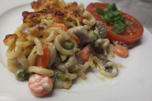 Putenragout Mit Nudelkruste Von Gilla Chefkoch