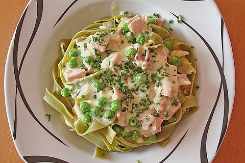 Nudeln In Schinken Sahnesauce Von Elfi Chefkoch