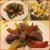 Spargelsalat mit Frischkäsebällchen, Lammfilet mit Salbeibutter und Kartoffel-Sellerie-Rauke-Püree und gegrillter Paprika, Limetten-Tiramisu.