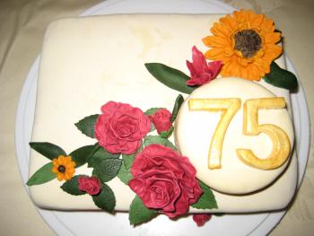 Torte zum 75. Geburtstag