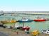 bunte Fischerboote im Sassnitzer Hafen (Ruegen)