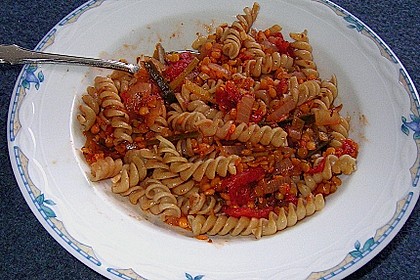 Spagettisauce mit roten Linsen (Bild)