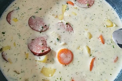Cabanossi-Käse-Suppe (Bild)