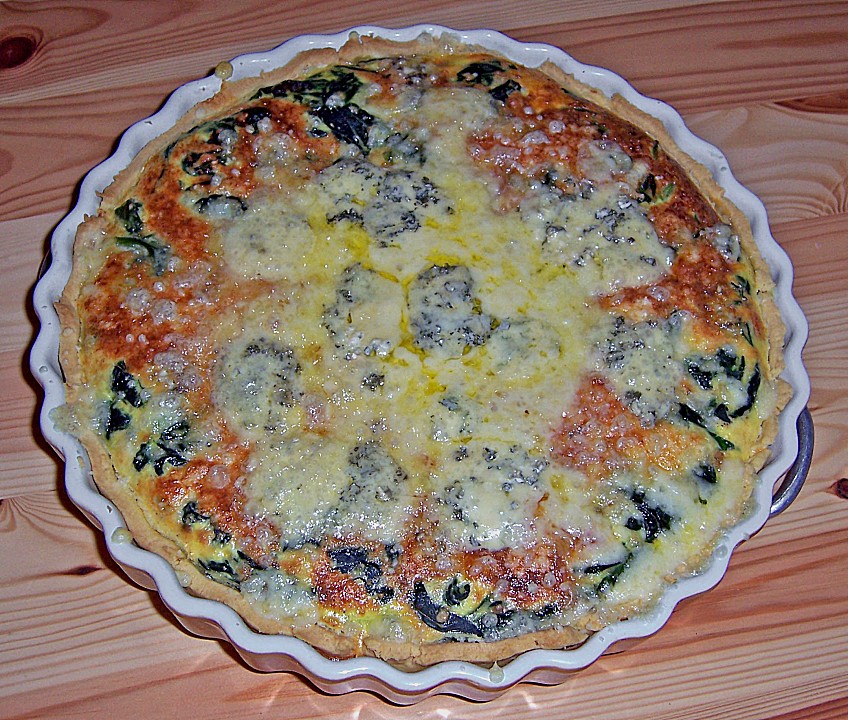 Vier - Käse - Quiche mit Spinat - My Rezepte