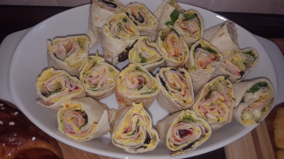 Party Wraps mit Frischkäse und Putenbrust von pukkimaus04 | Chefkoch