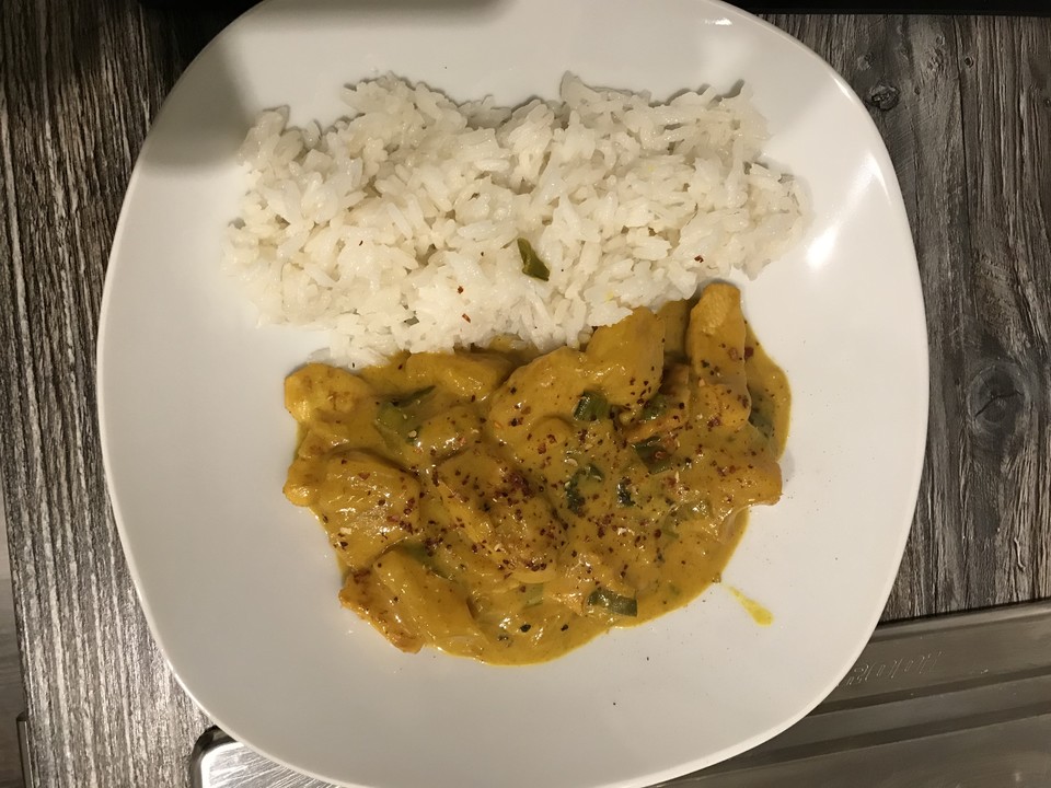 Hähnchen-Ananas-Curry mit Reis von Hot-as-Hell | Chefkoch