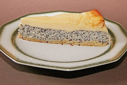 Mohnkuchen mit Schmand und Vanillepudding (Bild)