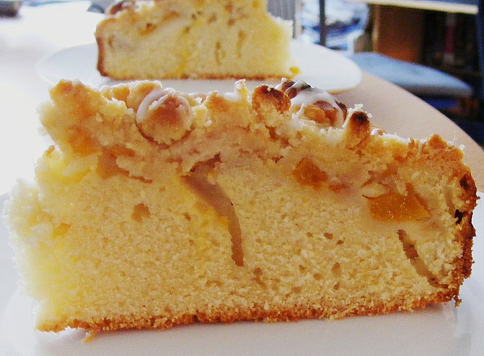 Sahne - Birnen - Kuchen mit Streuseln von sandy07 | Chefkoch