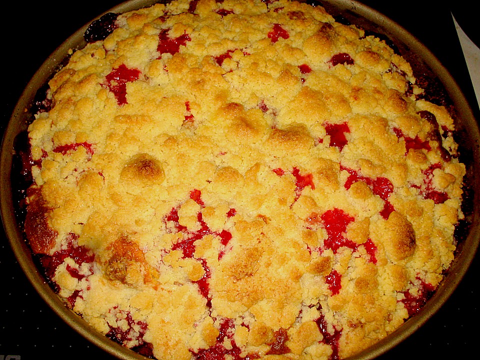 Sahne - Birnen - Kuchen mit Streuseln von sandy07 | Chefkoch