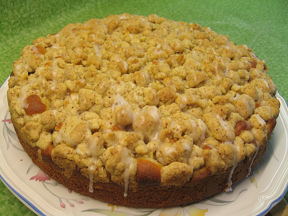 Sahne - Birnen - Kuchen mit Streuseln von sandy07 | Chefkoch