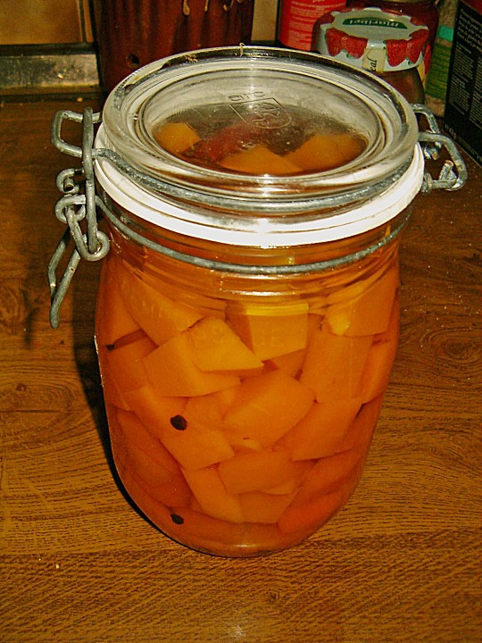 kürbis süß sauer einwecken