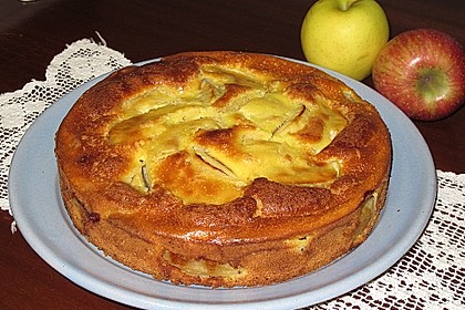 Versunkener Apfelkuchen (Bild)