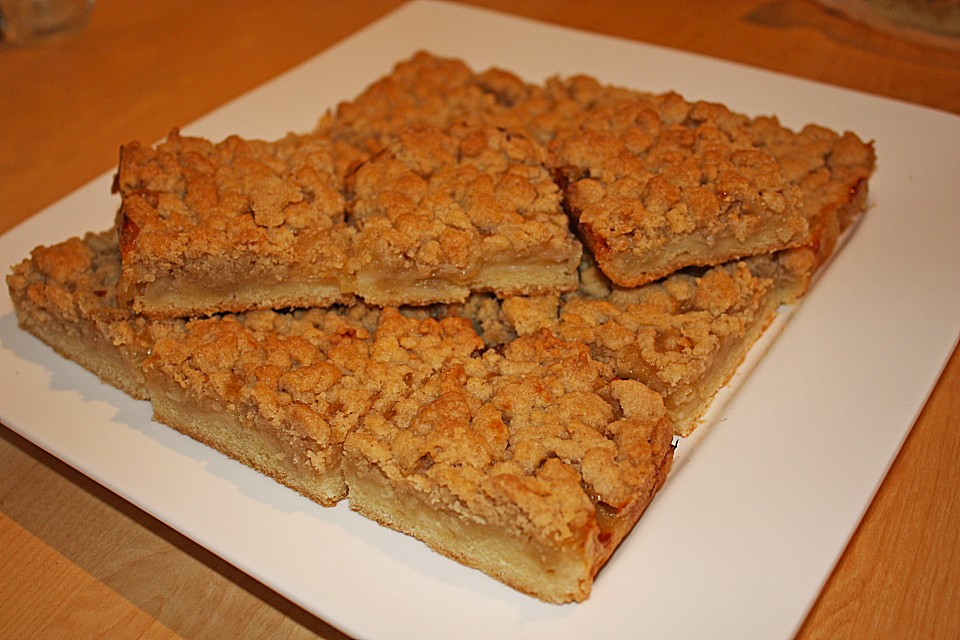 Apfelkuchen mit Streuseln vom Blech von heresbach | Chefkoch