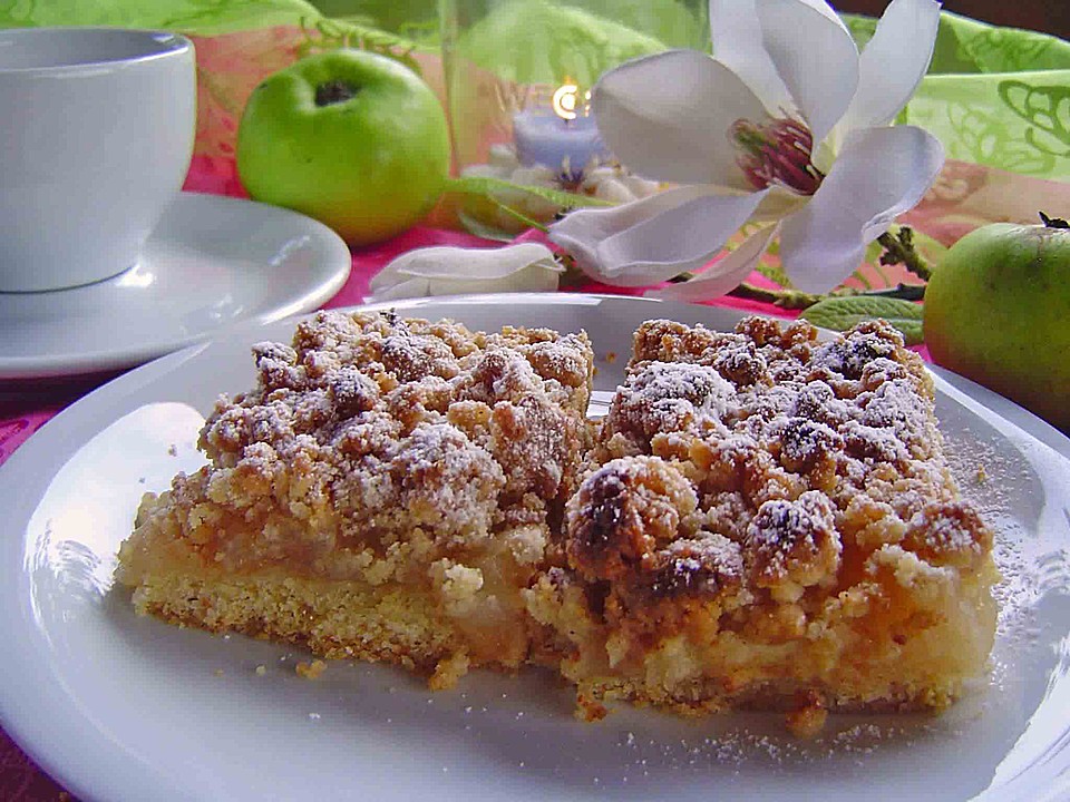 Apfelkuchen mit Streuseln vom Blech von heresbach | Chefkoch