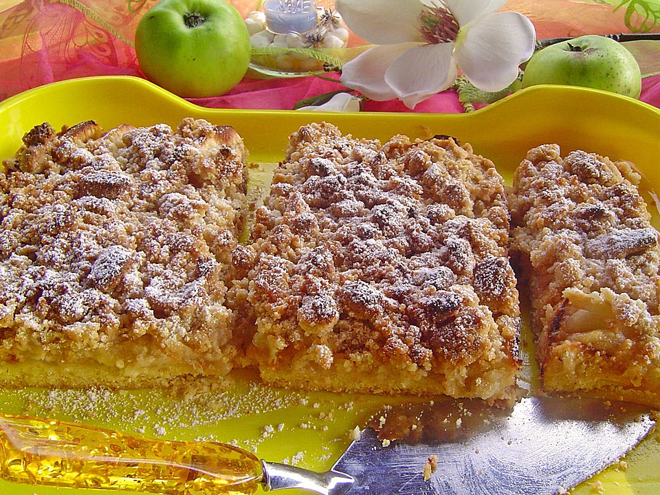 Apfelkuchen mit Streuseln vom Blech von heresbach | Chefkoch