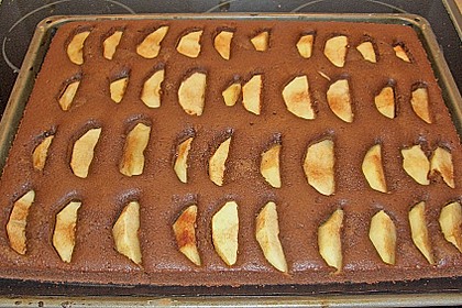 Schoko - Apfel - Kuchen vom Blech (Bild)