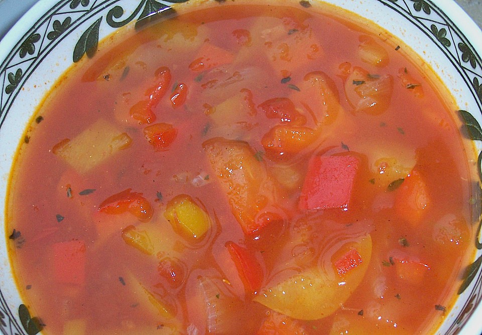 Einfache Paprika - Tomaten - Suppe von elanda | Chefkoch.de